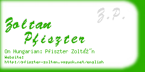 zoltan pfiszter business card